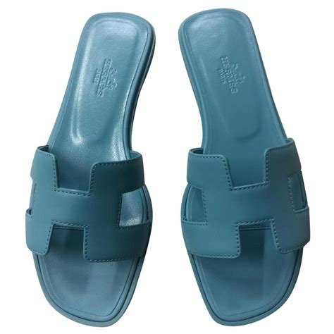 blue oran hermes|blue Hermes oran sandals.